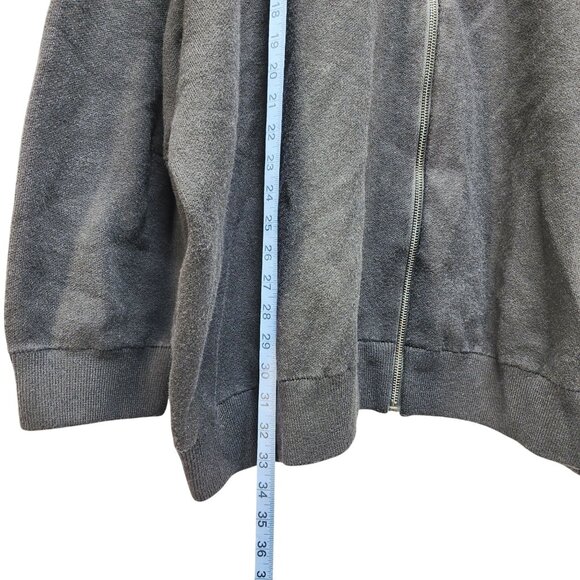 Future Collective Womens Black Zip-Up Cardigan Sweater Size 4X Relaxed Fit - Picture 4 of 5
